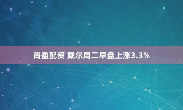 尚盈配资 戴尔周二早盘上涨3.3%